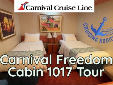 Cruise Ship Cabin Tours – Carnival Freedom Cruise Ship Interior Cabin 1017 Tour and Review