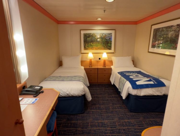 Carnival Pride Cruise Ship Interior Cabin 8102 Cabin Tour and Review