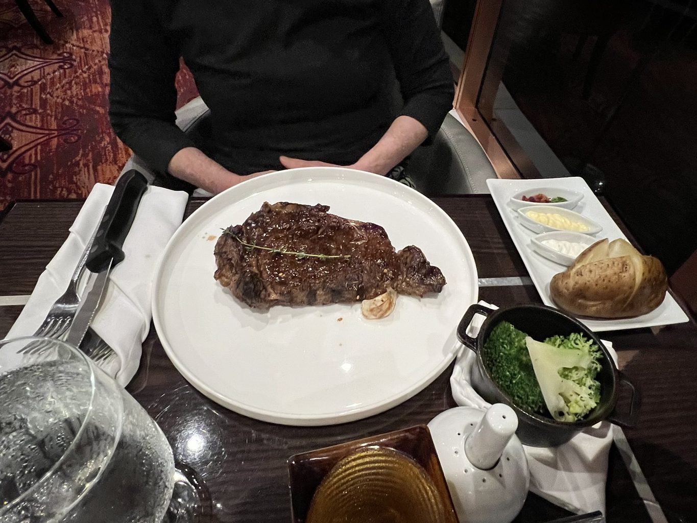 Ribeye at Carnival Cruise Lines's Fahrenheit 555 Steakhouse