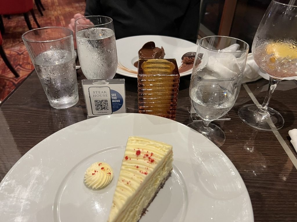 Dessert at Carnival Cruise Lines's Fahrenheit 555 Steakhouse
