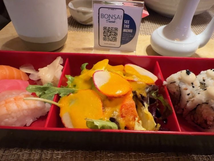 Cruise Ship Dining Reviews - Review of Carnival's Bonsai Sushi on Carnival Vista