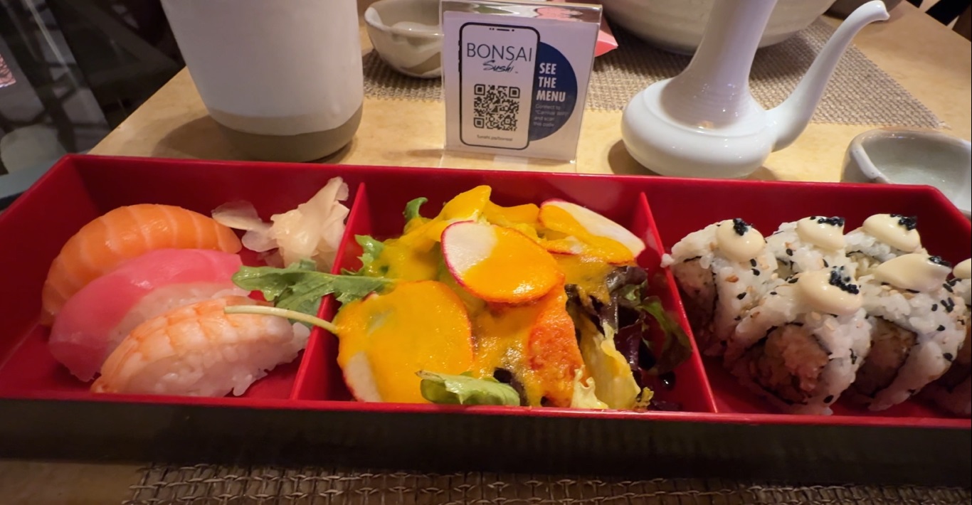 Cruise Ship Dining Reviews Review of Carnival's Bonsai Sushi on