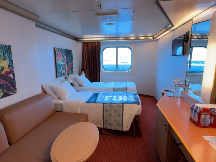 Cruise Ship Cabin Tours - Carnival Magic J Type Obstructed Ocean View Cabin Tour - Cabin 6202 Deck 6