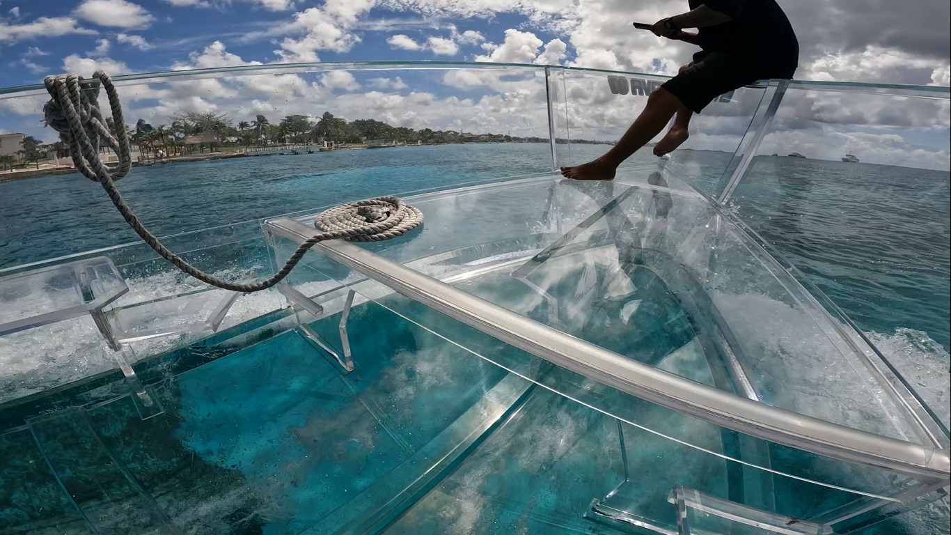 Cruise Shore Excursions - Cozumel Invisible Snorkeling Boat Adventure ...