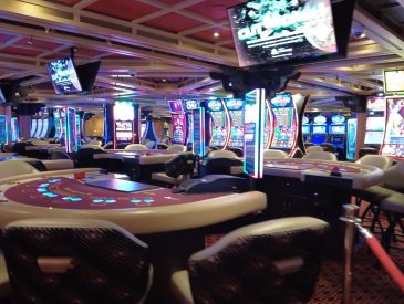 Cruise Ship Casinos - Tour and Walkthrough of the Shogun Casino on Cruise Ship Carnival Valor